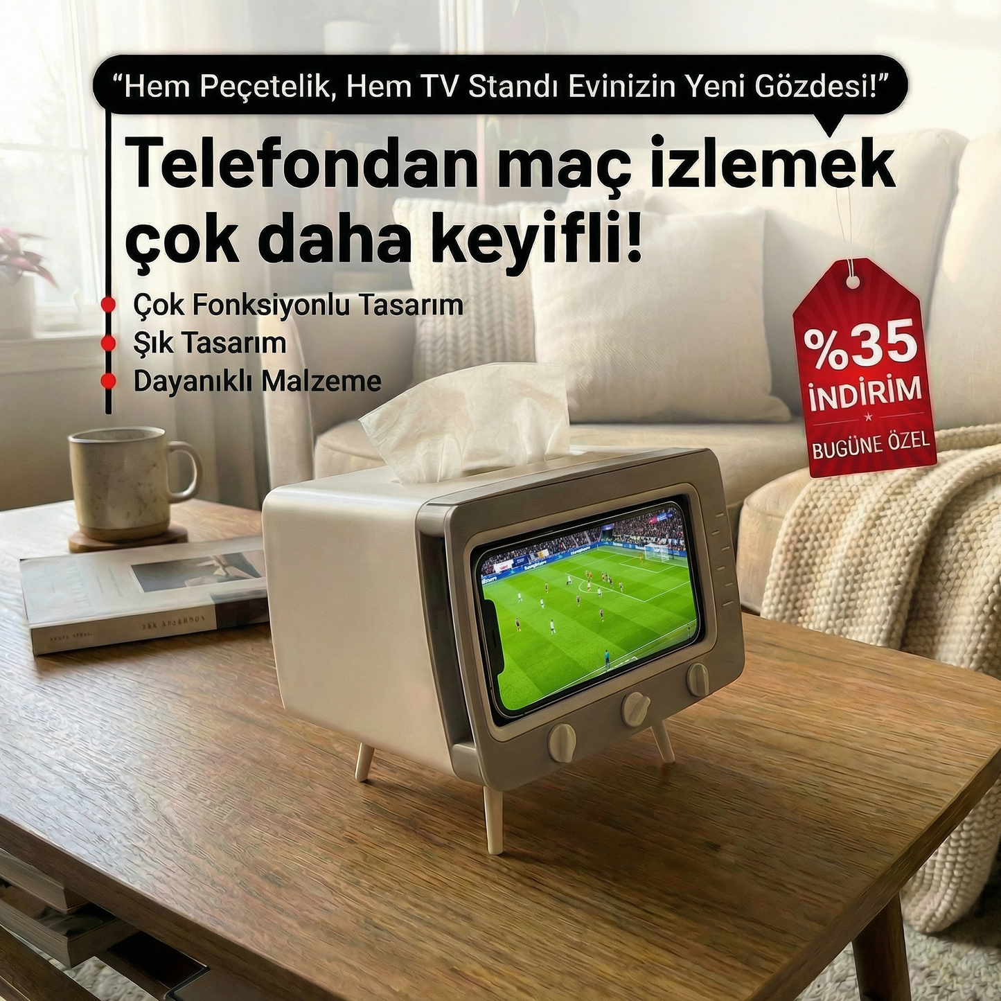 Think I Peçetelik + Telefon Standı